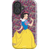 Disney Snow White Character with Floral Pattern iPhone 16 Impact Case